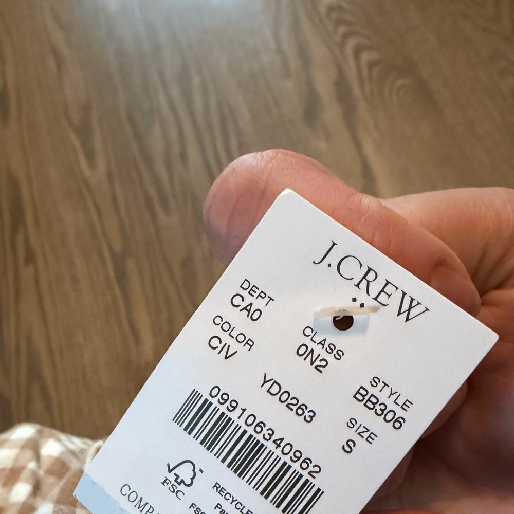 J. Crew rust/brown/Orange Plaid Button Down Shirt - Picture 6 of 8